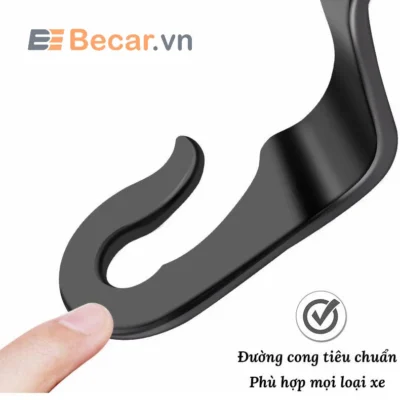 Móc treo đồ sau ghế chữ S cho ô tô Đường cong tiêu chuẩn phù hợp với mọi loại xe