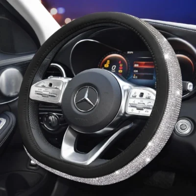 Bọc vô lăng đính đá - Dáng chữ D Bọc vô lăng đính đá