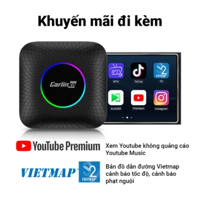 Android Box TBOX AMBIENT LED 8GB Khuyến mãi đi kèm