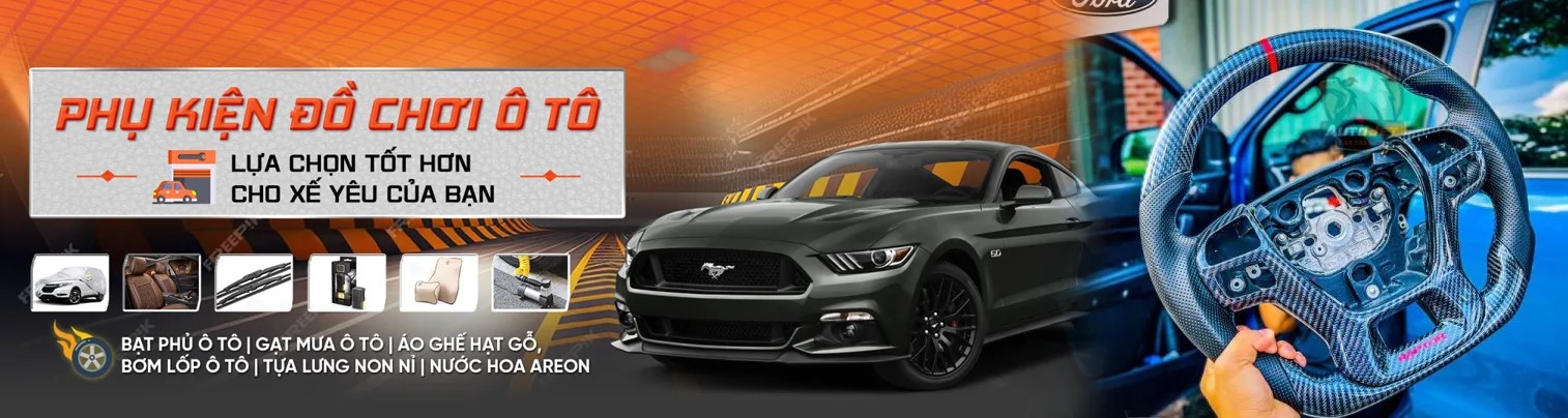 Banner phụ kiện ô tô chính hãng becar