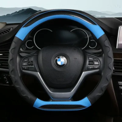 Bọc vô lăng bốn mùa khâu carbon chống thấm mồ hôi - BC16457 Mã Bc16457 phiên bản màu xanh dương