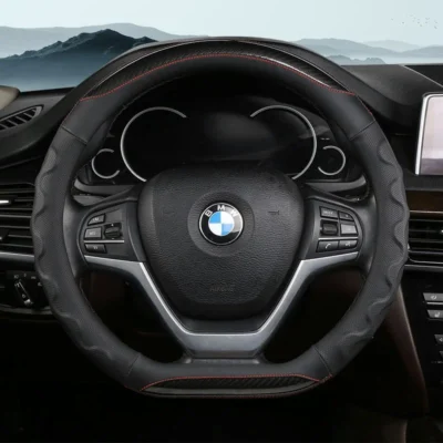 Bọc vô lăng bốn mùa khâu carbon chống thấm mồ hôi - BC16457 Mã Bc16457 phiên bản màu đen