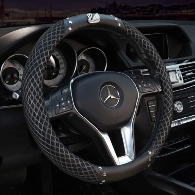 Bọc vô lăng đính đá, bọc da trống trượt - Mã BC1624 Bc1624 02