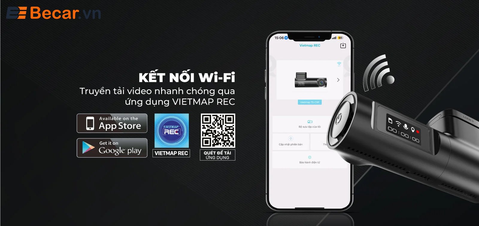 Kết nối wifi qua ứng dụng
